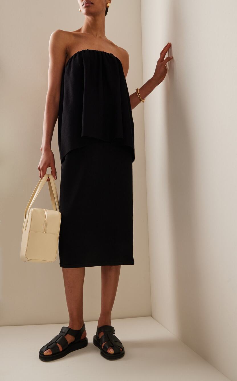 By Malene Birger Evora Strapless Dress Or Skirt Black Small